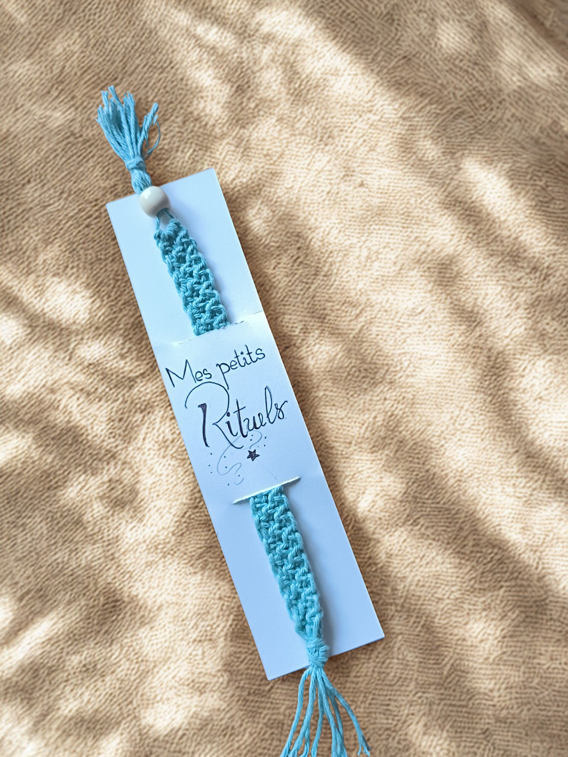 Marque-page macramé – Fait main, style bohème